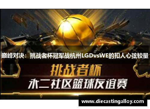 巅峰对决：挑战者杯冠军战杭州LGDvsWE的扣人心弦较量